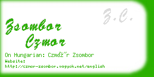 zsombor czmor business card